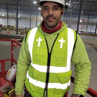 Christian Safety Vest with Reflective Crosses